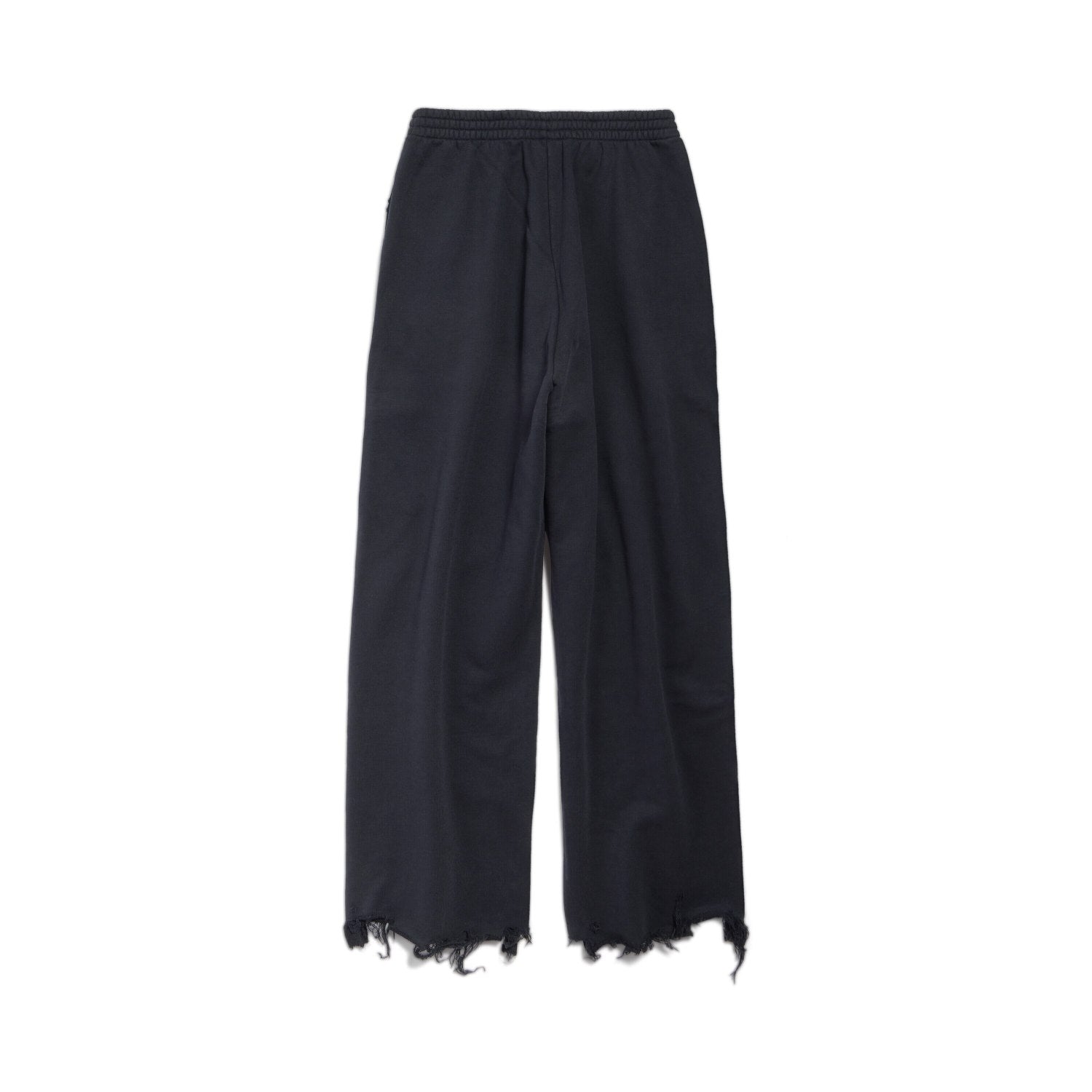 Balenciaga Men's Women's Four Seasons Solid Color Cotton UNITY Sports Iconic Cropped Sweatpants Loose Straight Raw Edge Casual Pant #71415