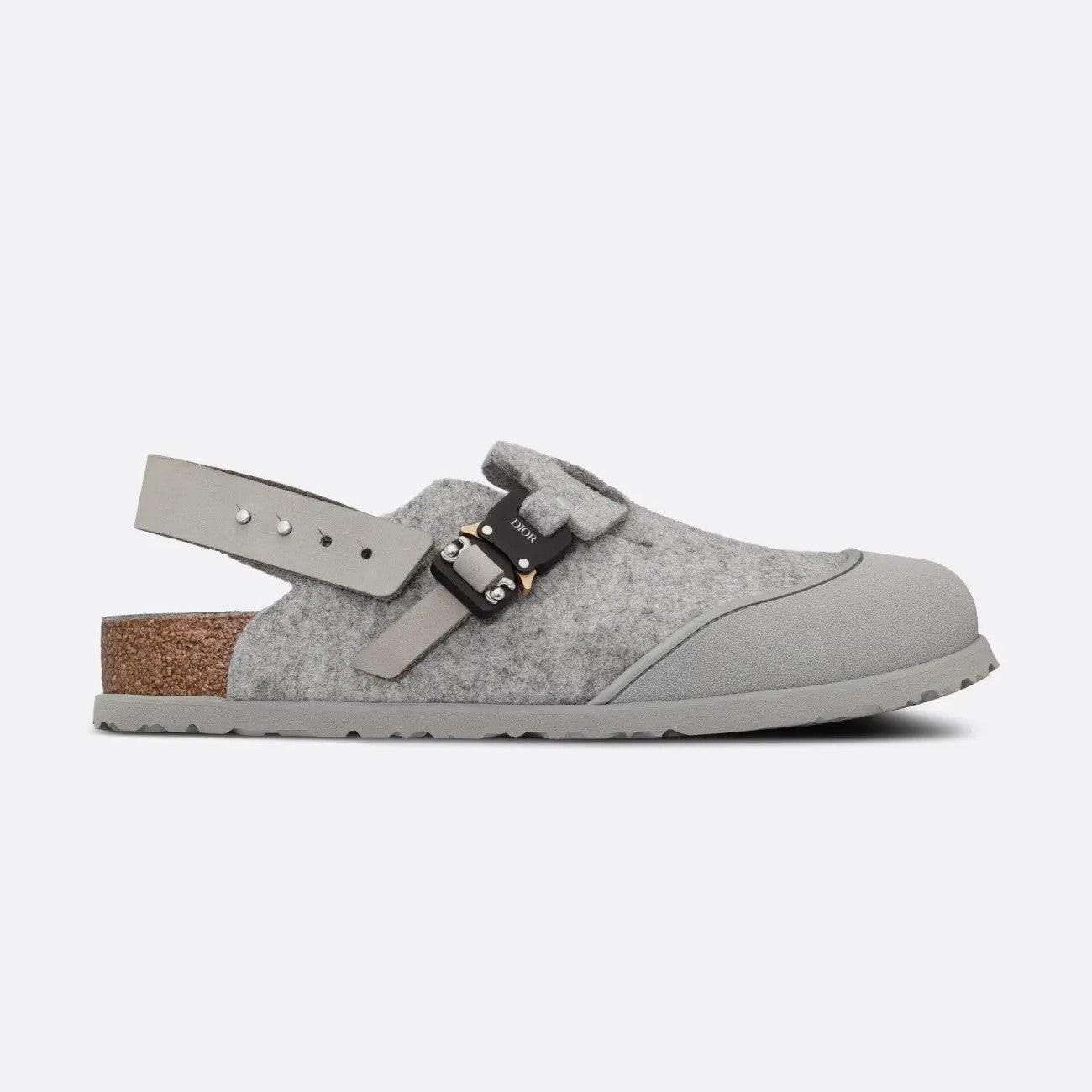 Dior X Birkenstock Tokio Men's And Women's Solid Color Wool Fiber Upper Suede Birkenstock Sandals Shoes #77458