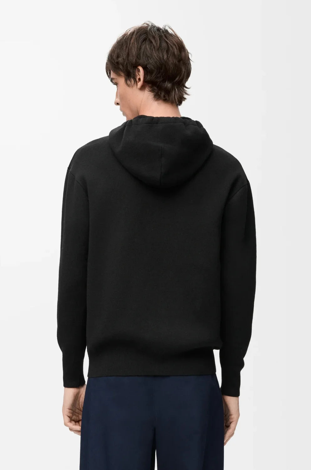 Loewe Zip-up hoodie in wool Brown #334661