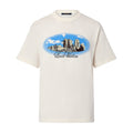 Louis Vuitton Men's Summer Monogram Printed White Round Neck Cotton Short Sleeve T-Shirt #72455
