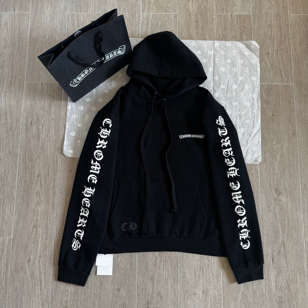 Chrome Hearts Sanskrit Letters on the Side Jacket Hooded Sweatshirt Pants #375726