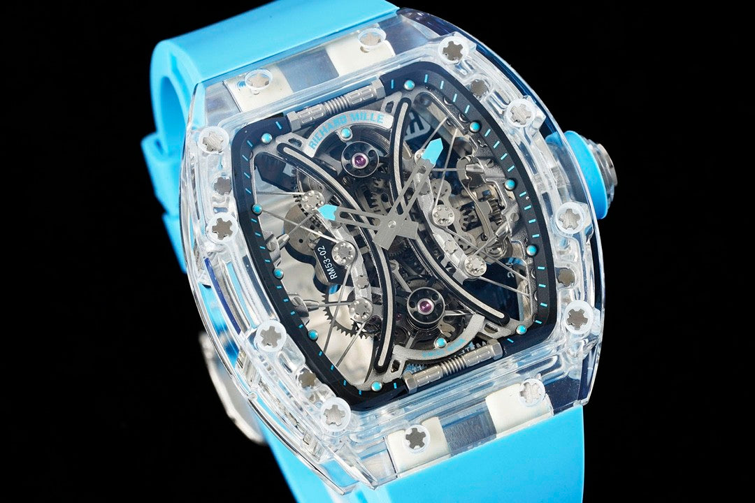 Richard Mille RM Factory Men's Tourbillon Movement Titanium Rubber Strap Fashionable Luxury Watch #74978