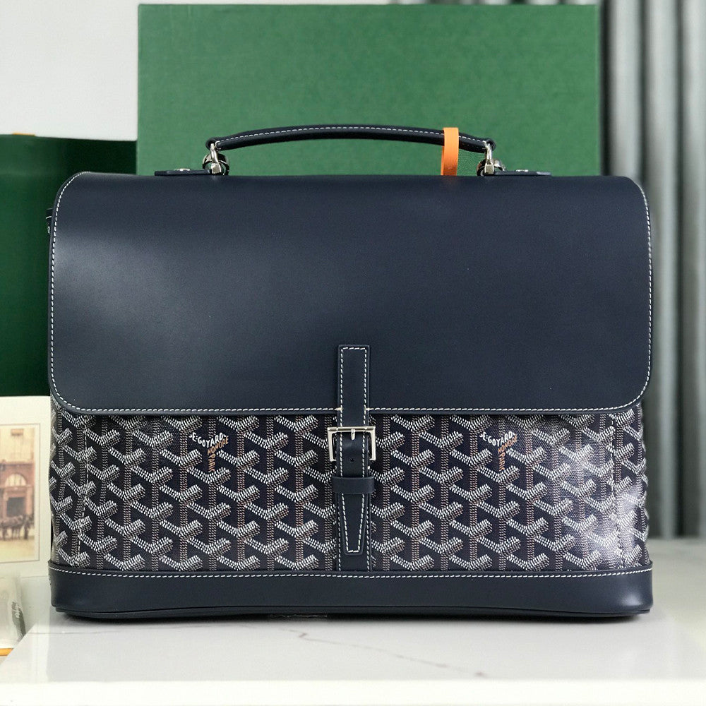 Goyard Citadin Messenger Bag Tote Briefcase With Detachable Shoulder Strap Box Smooth Calfskin Goyardine Cotton-linen Canvas Bag Bags #196799