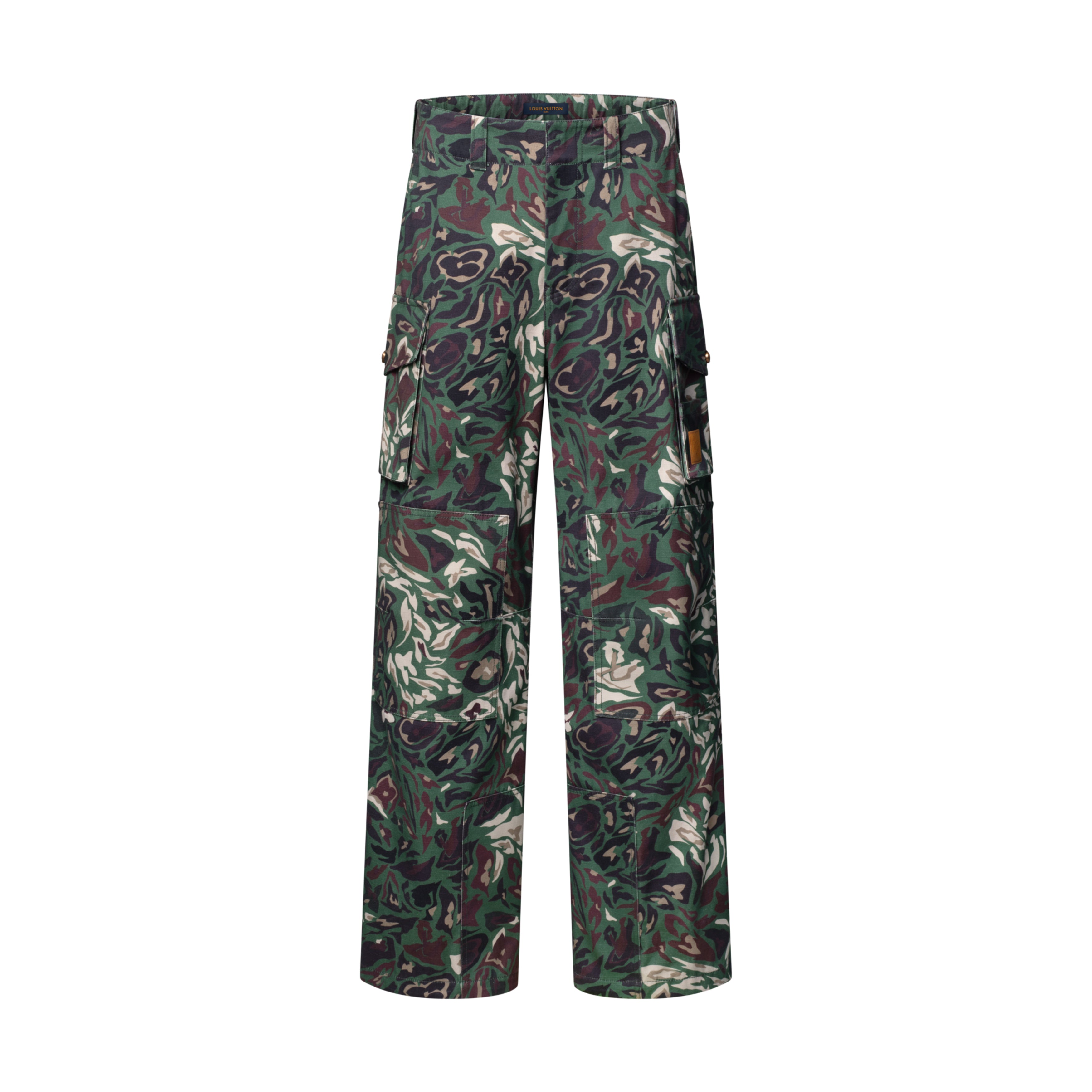 Louis Vuitton Men's Spring/Fall Fashion Casual Reversible Color Woven Combed Cotton Work Pants with Patch Pockets Pants #79489