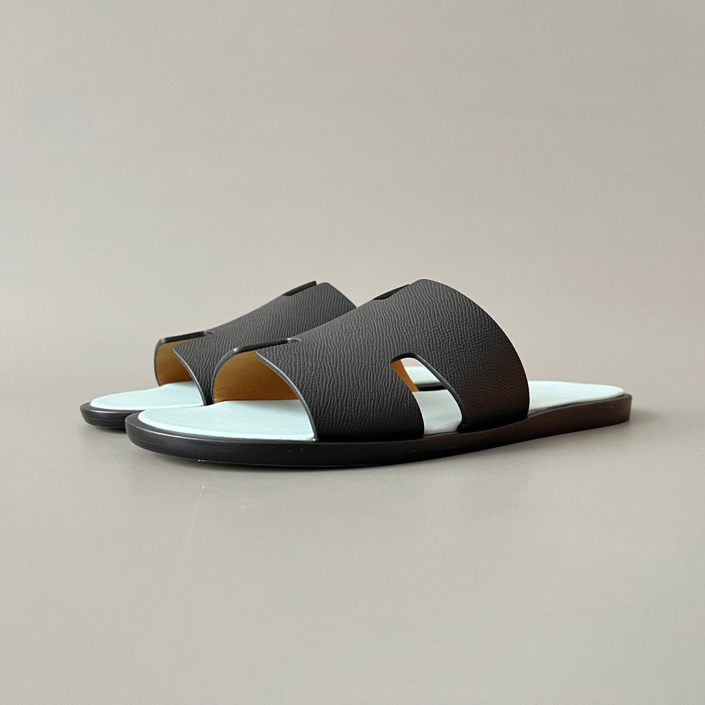 Hermes Men's And Women's Spring/summer Fashion Casual Round Toe Slip On Flat Sandals Woven Canvas Sandals Shoes #78416