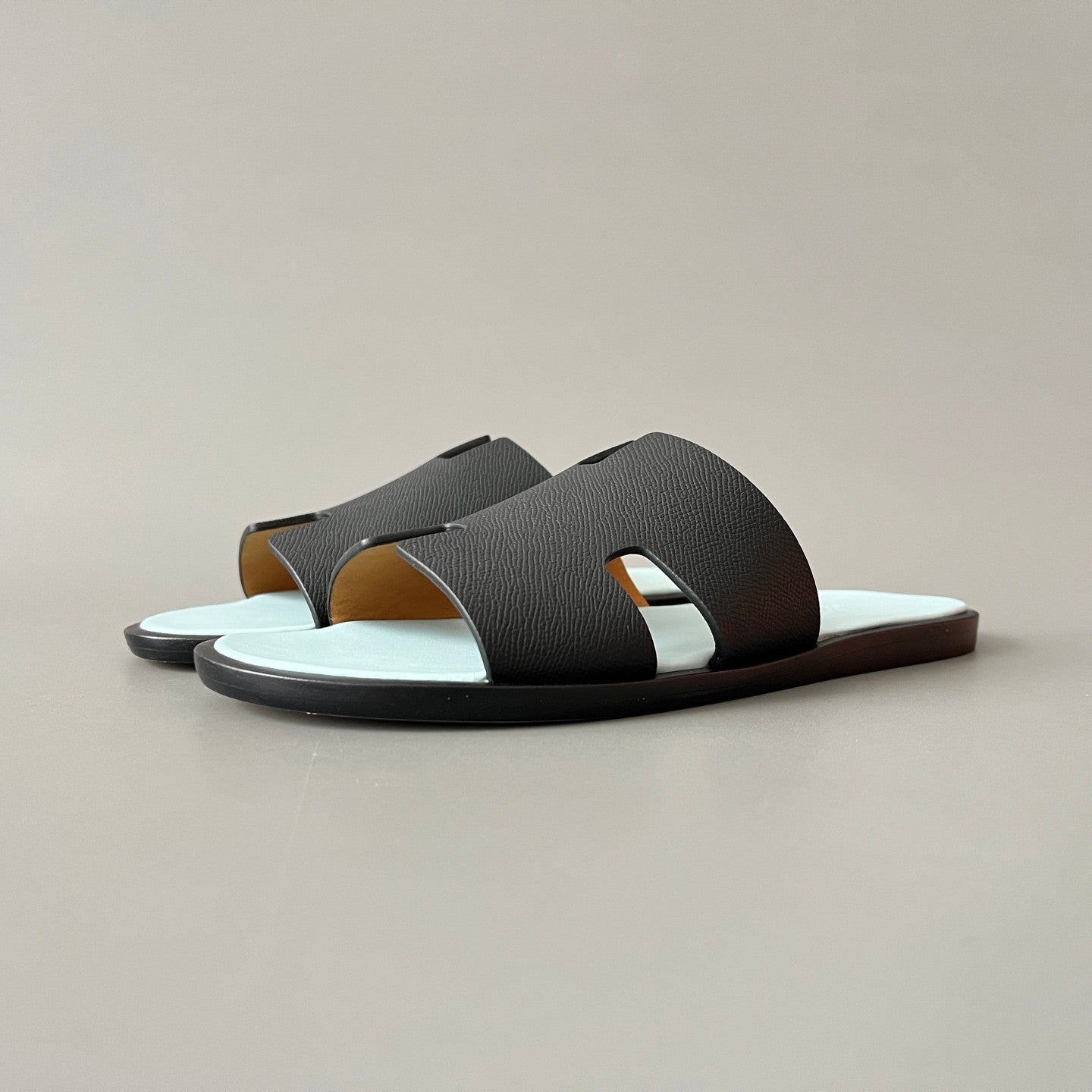 Hermes Men's And Women's Spring/summer Fashion Casual Round Toe Slip On Flat Sandals Woven Canvas Sandals Shoes #78416