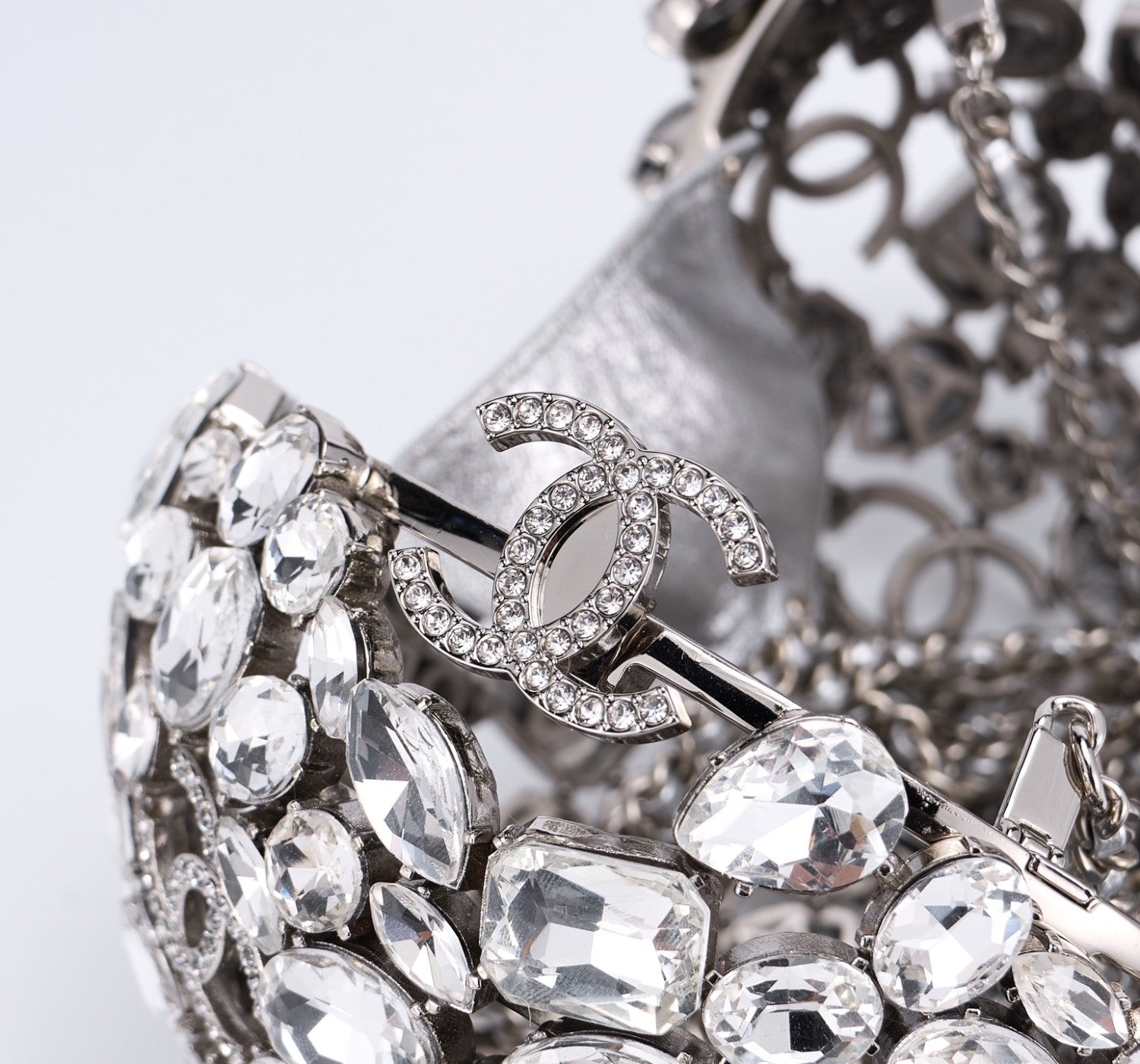 Chanel Women's Crystal Diamond Spherical Chain Single Shoulder Evening Bag Bags #77237