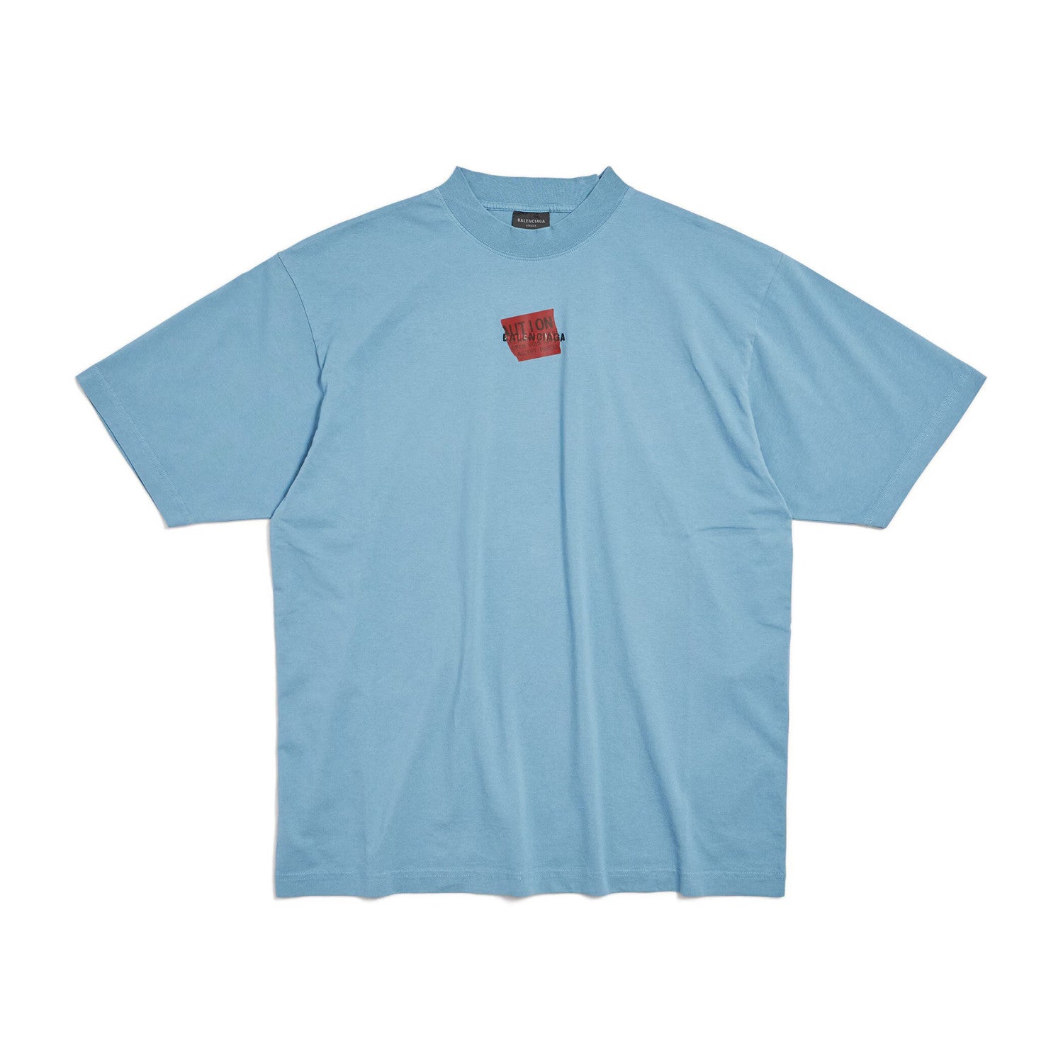 Balenciaga Men's Summer Solid Color Regular Fit Cotton Round Neck Short Sleeve T-Shirt #76633