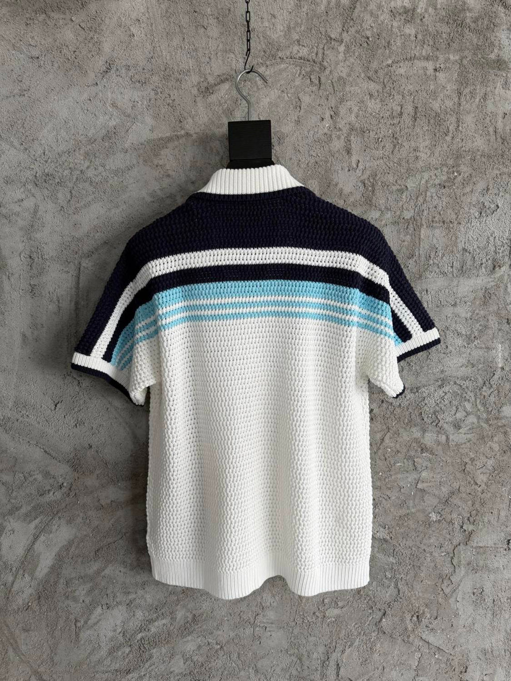 Casablanca Woven Striped Sweater Short-sleeved Shirt Shorts #335805