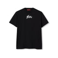 Gucci Men's Spring And Summer All Black Letters Printed Knitted Cotton T-shirt Retro Fashion Loose Short-sleeved T-shirt #71485