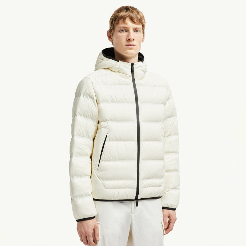 Moncler Men's & Women's Gardy Hooded Short Puffer Down Jacket Fall/Winter Solid Color Zipper-Front Slim Fit Down Jacket #81531