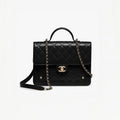 Chanel Chain WalletIn Polished Lambskin And Gold Tone Metal Retro College Style Backpack #332641