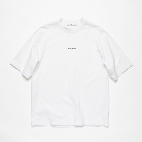 Acne Studios Men's Summer Solid Color Logo Printed Round Neck Cotton Short Sleeve T-Shirt #98862