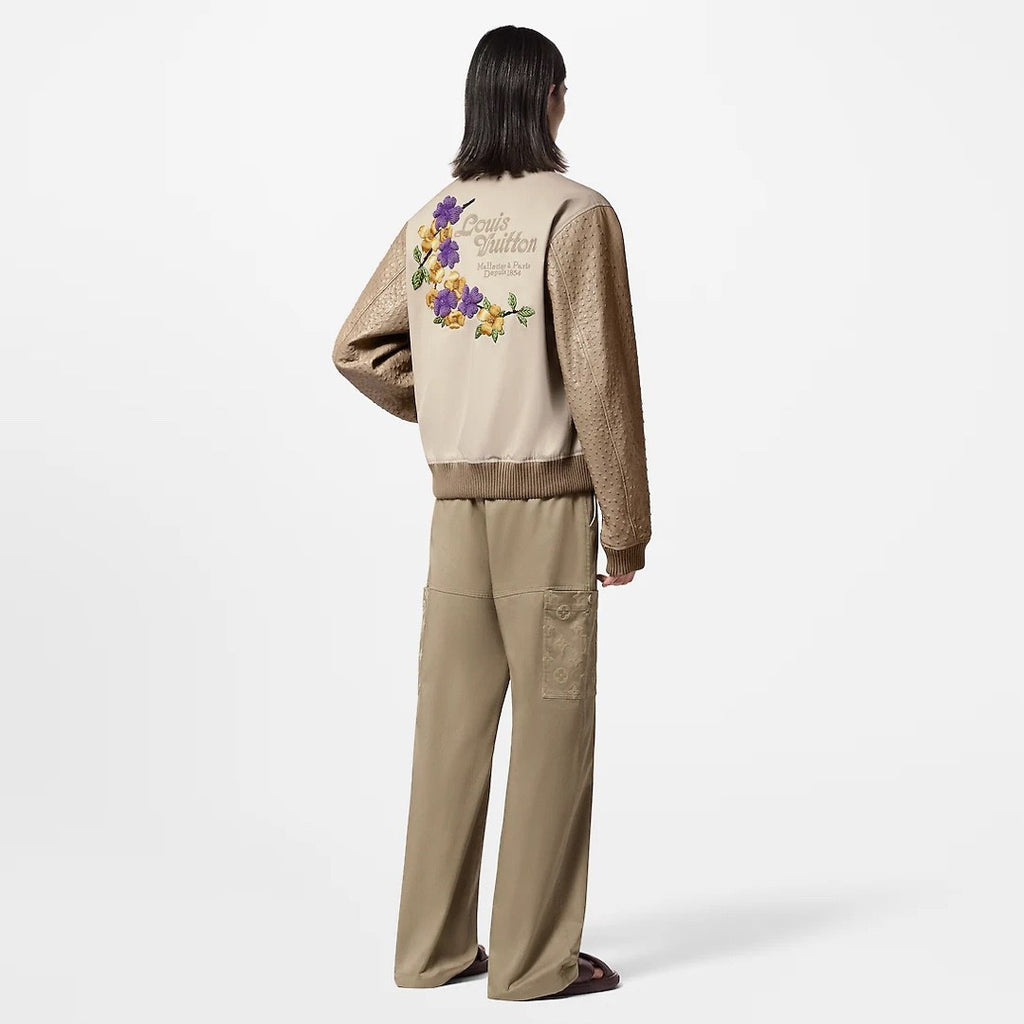 Louis Vuitton Men's Fall And Winter Floral Letters Embroidery Pattern Single Breasted Long Sleeved Jacket #73111