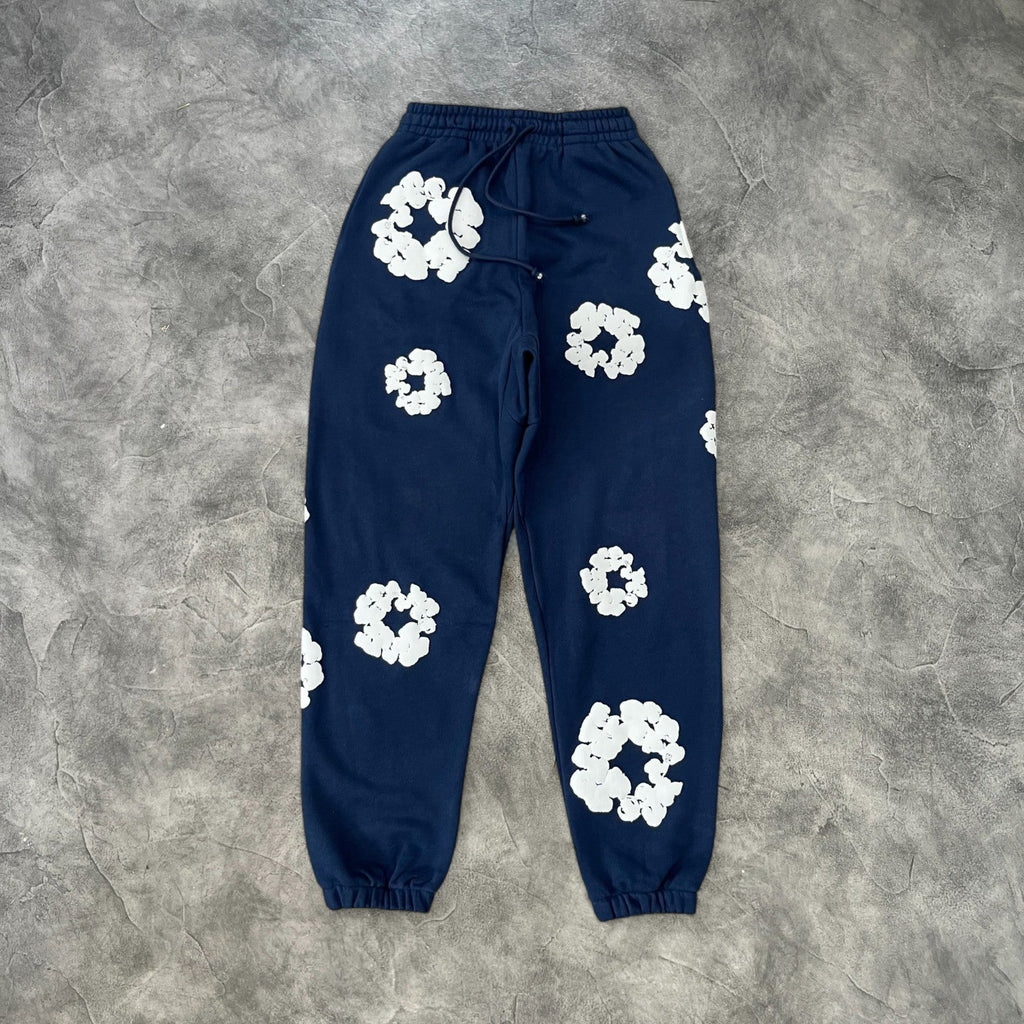 Denim Tears The Cotton Wreath Sweatpants Navy Blue