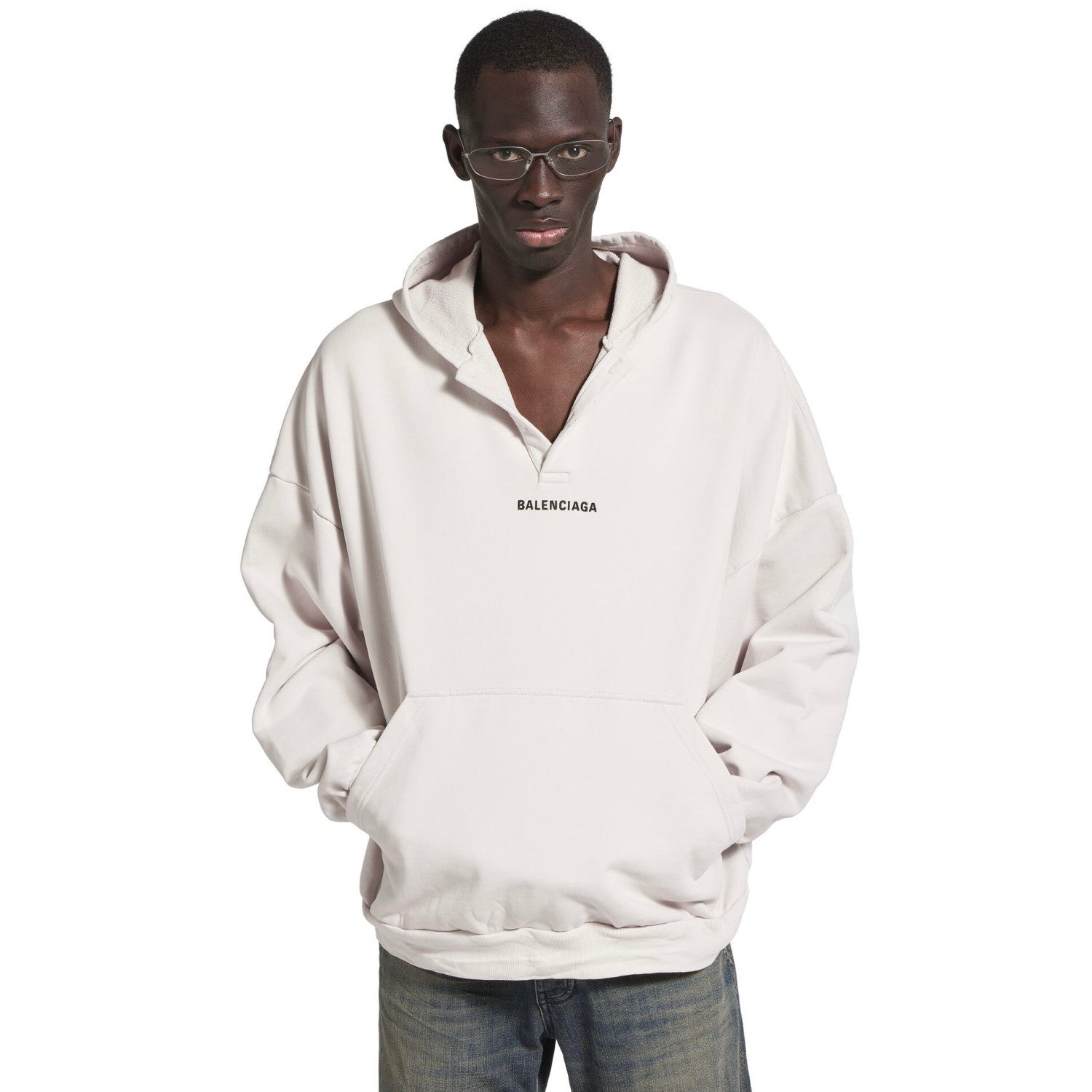 Balenciaga Polo Collar Hooded Sweatshirt #333810