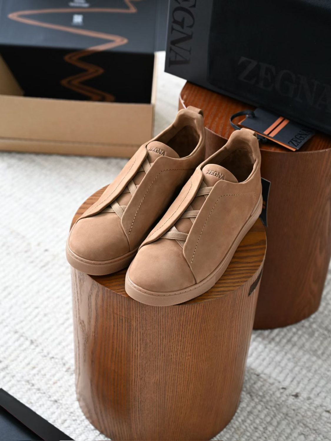 Zegna Triple Stitch SECONDSKIN Sneakers #384728