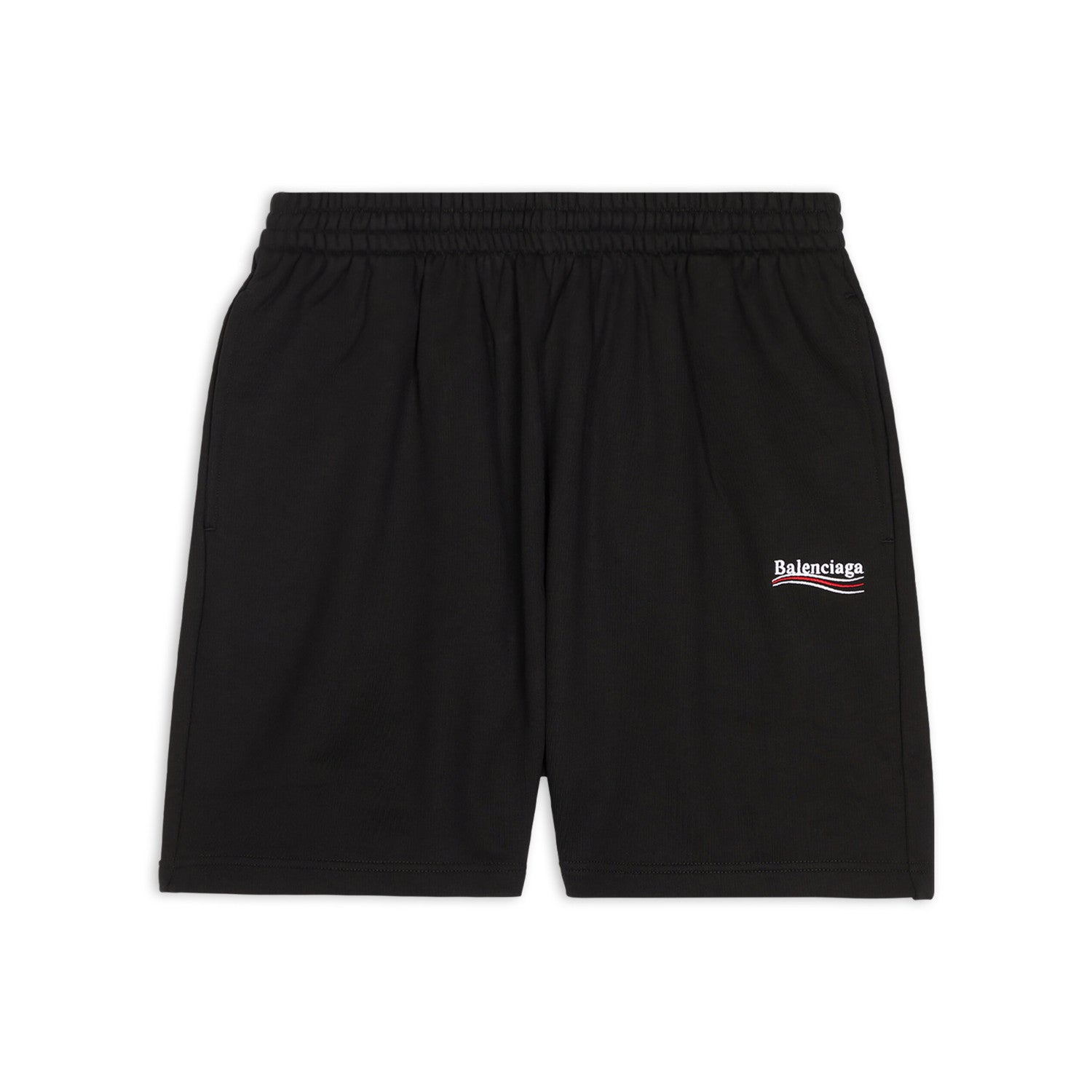 Balenciaga Men's Summer Solid Color Letter Print Elastic Waist Casual Shorts Pants #98974