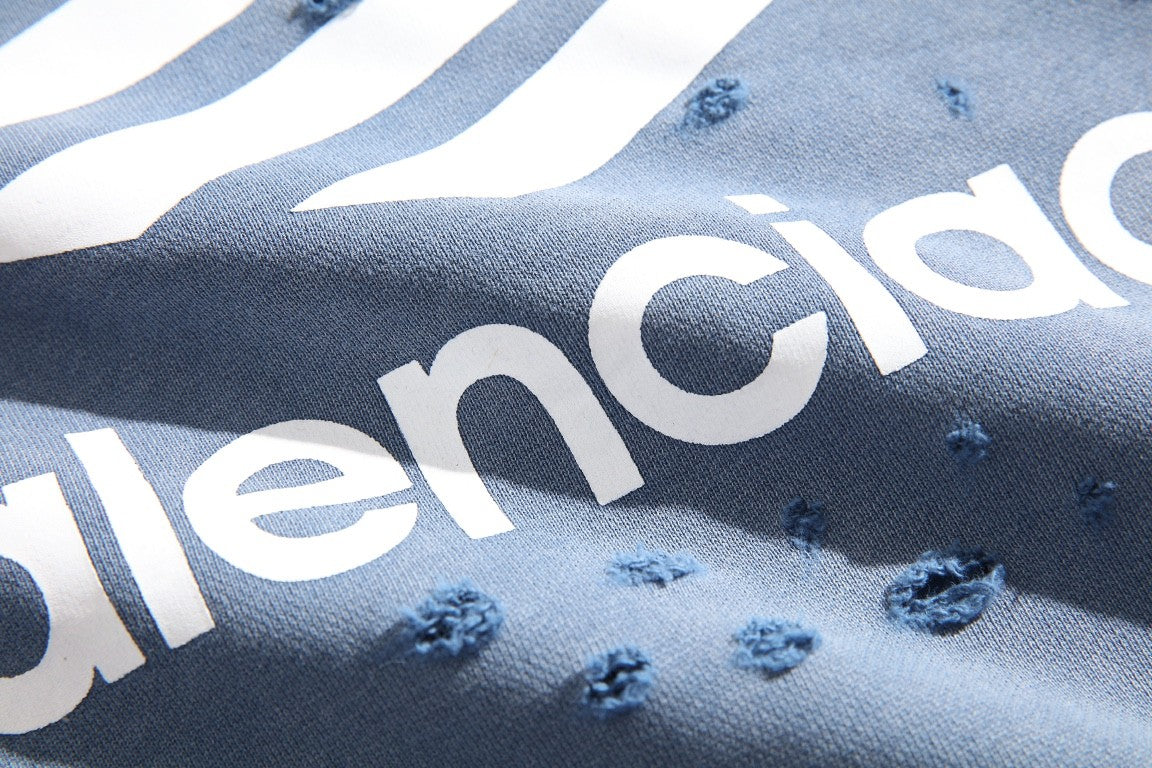 Balenciaga Men's And Women's Spring/Fall Fashion Casual Solid Color Letter Print Hooded Zipper and Hooded Pullover Long Sleeve Sweatshirt Jacket #78935