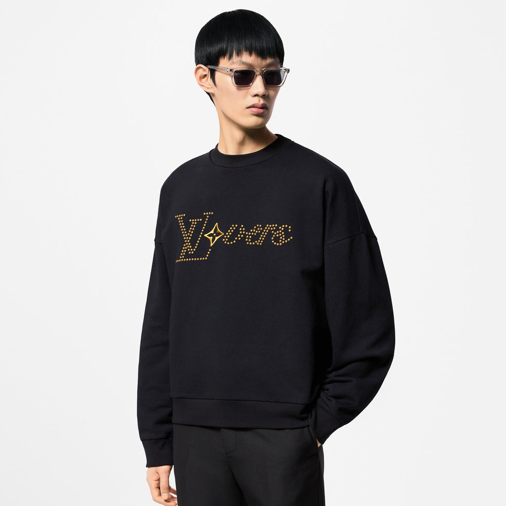 Louis Vuitton Men's Spring and Autumn Letter Printed Round Neck Cotton Long Sleeve Sweatshirt Pullover #72432