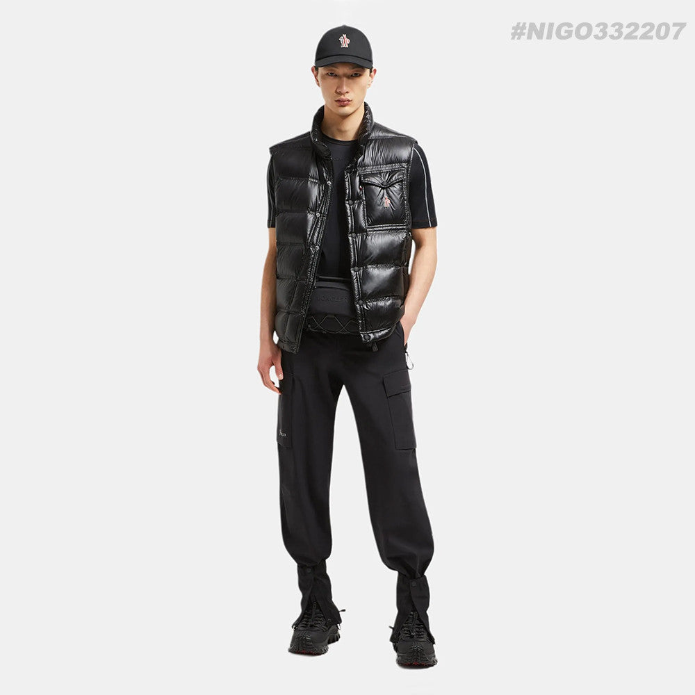 Moncler Grenoble Nantu Collection Men's And Women's Zipper Pocket Reflective Details Vest  Black #332207