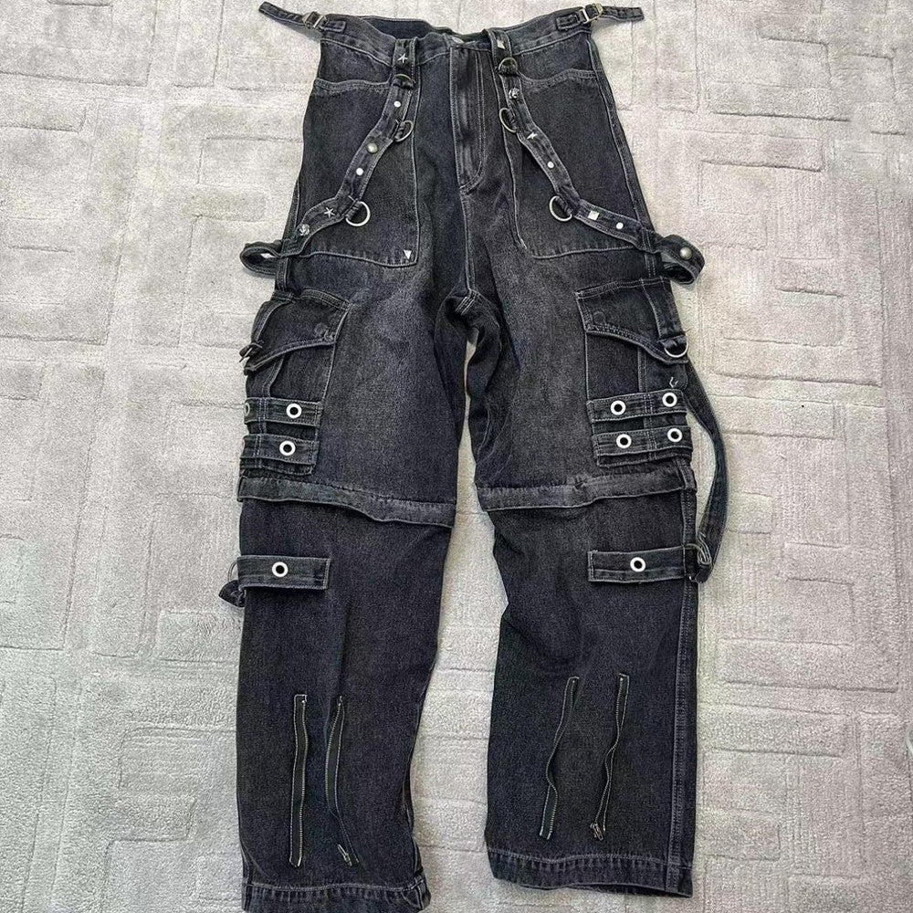 Balenciaga Multi-Pocket Zipper Jeans Pants #53995