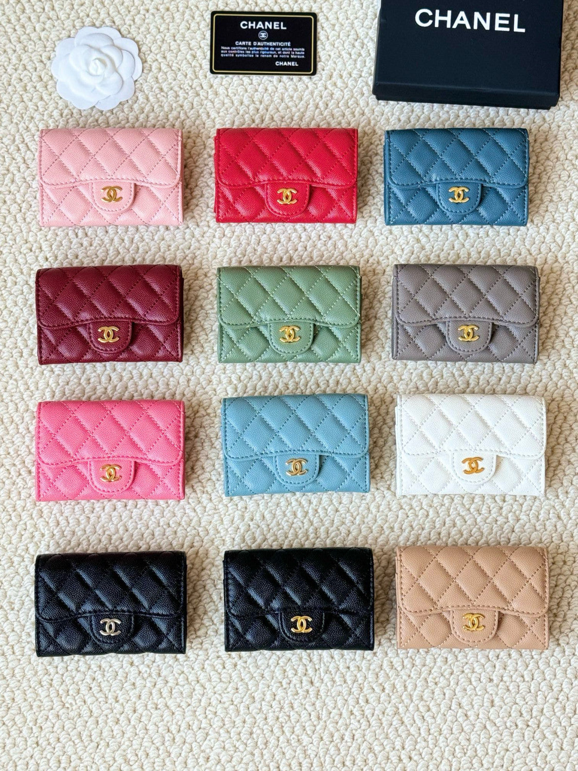 Chanel Classic Card Holder New Black Cf Caviar Calfskin Flap Card Holder With Gold Buckle Ap0214  Bag Bags #196876