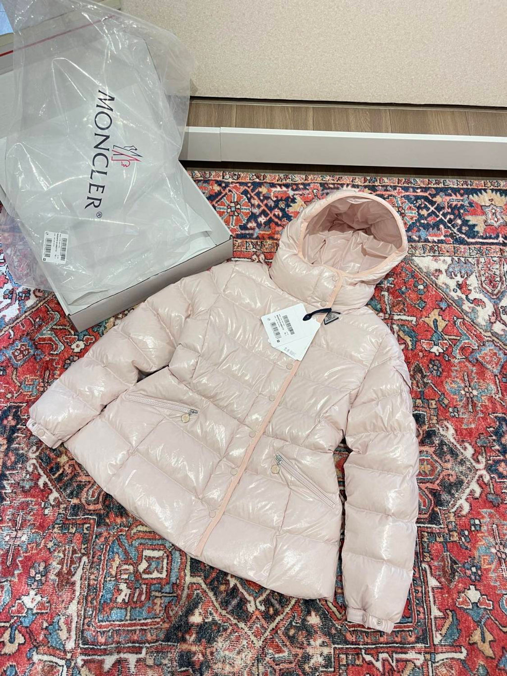 Moncler Women's Winter Solid Color Hooded Zipper Long Sleeve Puffer Down Jacket #74238