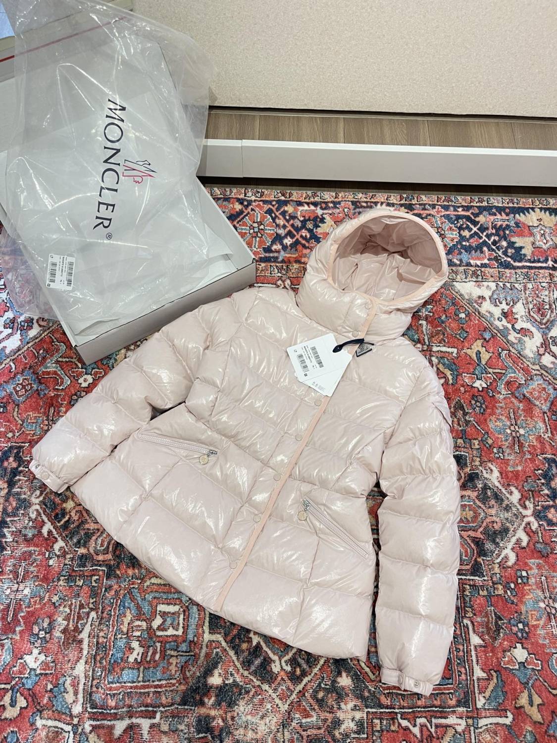 Moncler Women's Winter Solid Color Hooded Zipper Long Sleeve Puffer Down Jacket #74238