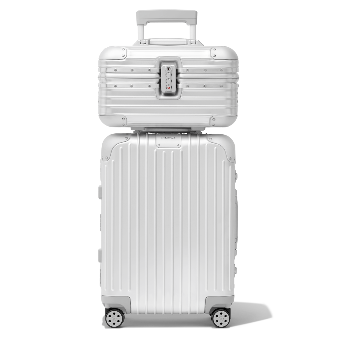 RIMOWA Aluminum Travel Vanity Case in Silver #379431