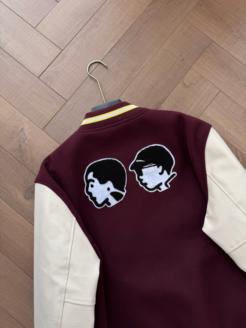 Louis Vuitton x 25FW Men's Letter Badge Printed Stand Collar Pocket Long Sleeve Baseball Uniform #332524