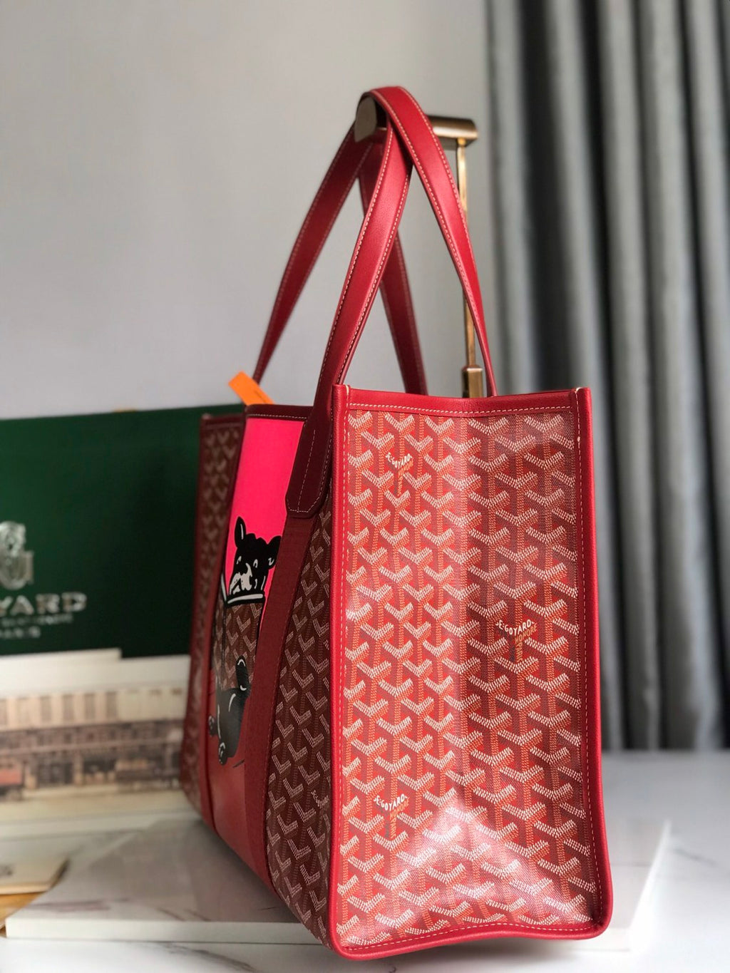 Goyard Handbag Shopping Bags Graffiti Villette Tote Bag # 195373