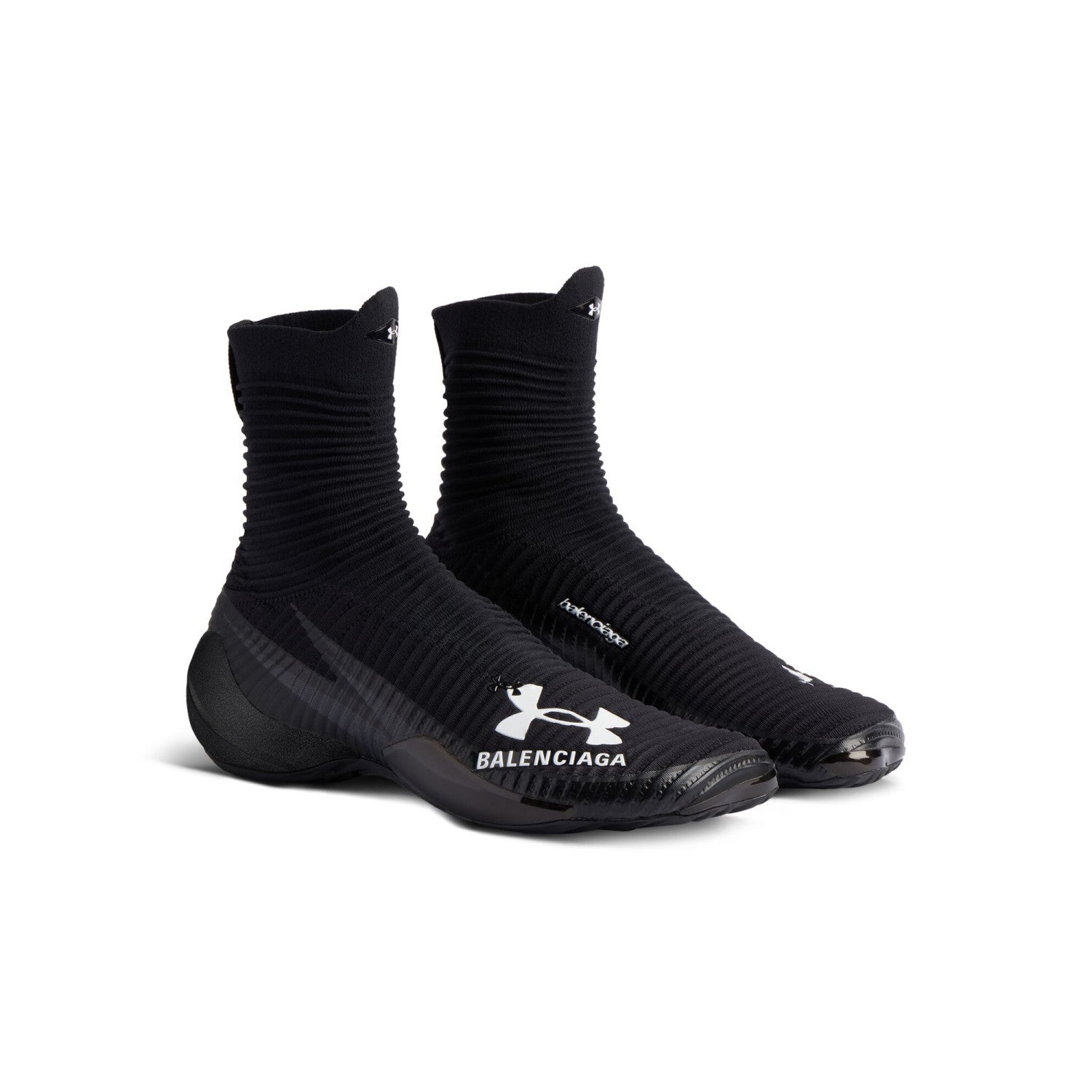 Balenciaga UNDER ARMOUR® HYPER Men's and Women's Spring/Fall Fashion Casual Round Toe Slip On Solid Color Knit Socks For Sneakers Shoes #78799