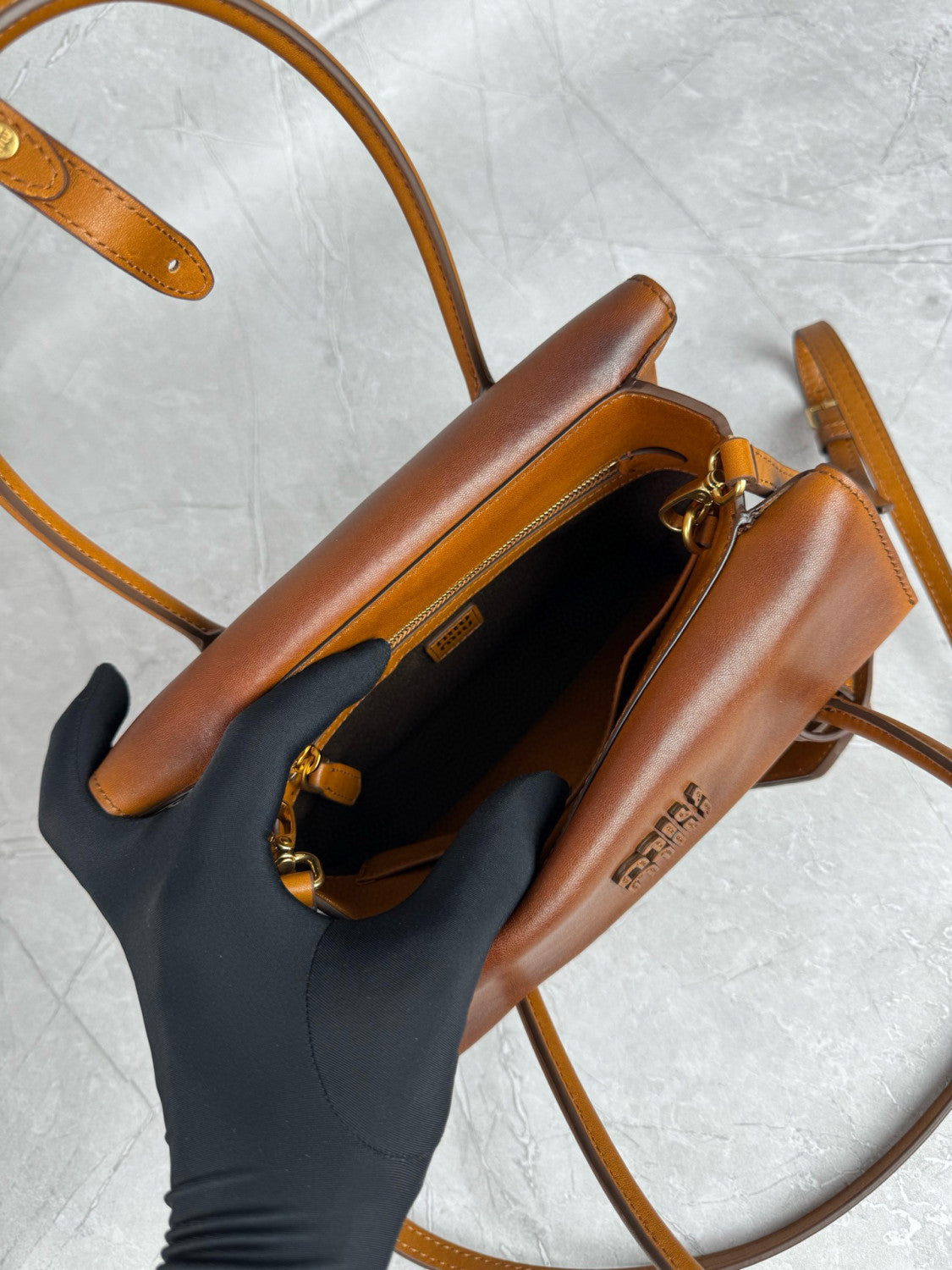 MiuMiu Jang Won-young Leather Double-sided flap Vintage handbag Shoulder bag bags #194095
