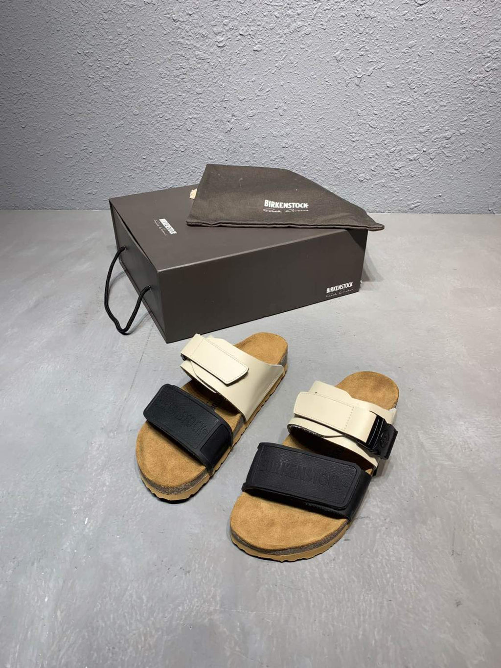 Rick Owens Rotterdam Natural Leather Synthetics in Color Black Milk #378907