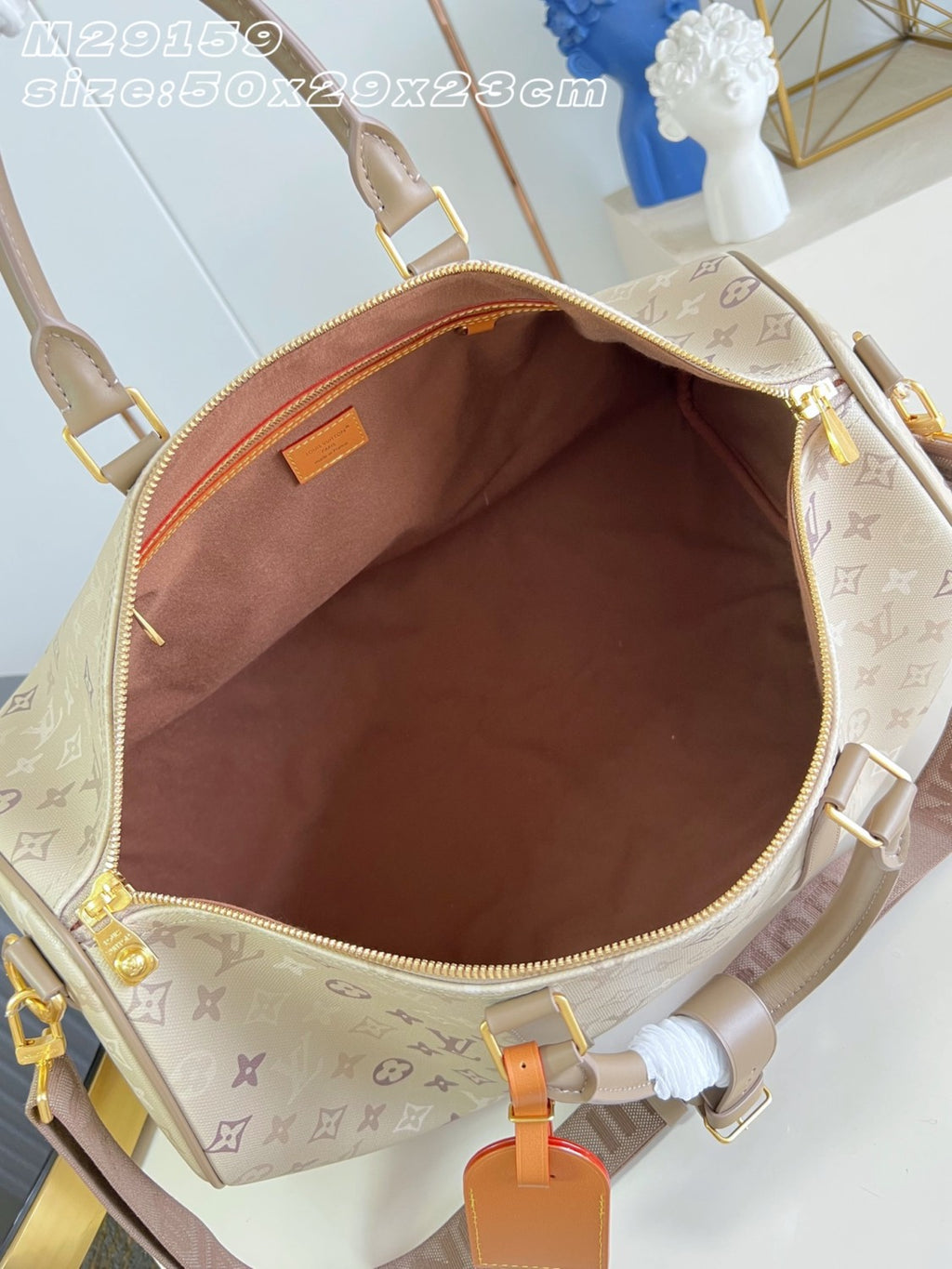 LOUIS VUITTON Keepall Bandoulière 50 Monogram Heritage M29159#382241