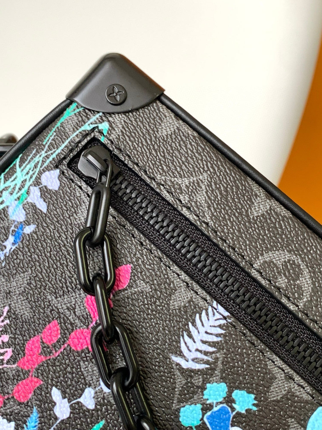 Louis Vuitton Mini SOFT TRUNK  Men's And Women's Classic Vintage Floral Print Zipper Clutch Bag Shoulder Bag  Chain Bag Crossbody Bag  Bags M69072 #79151