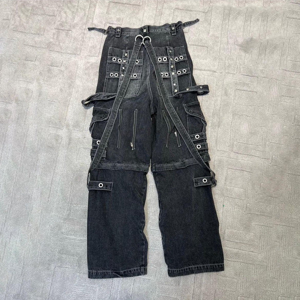 Balenciaga Multi-Pocket Zipper Jeans Pants #53995