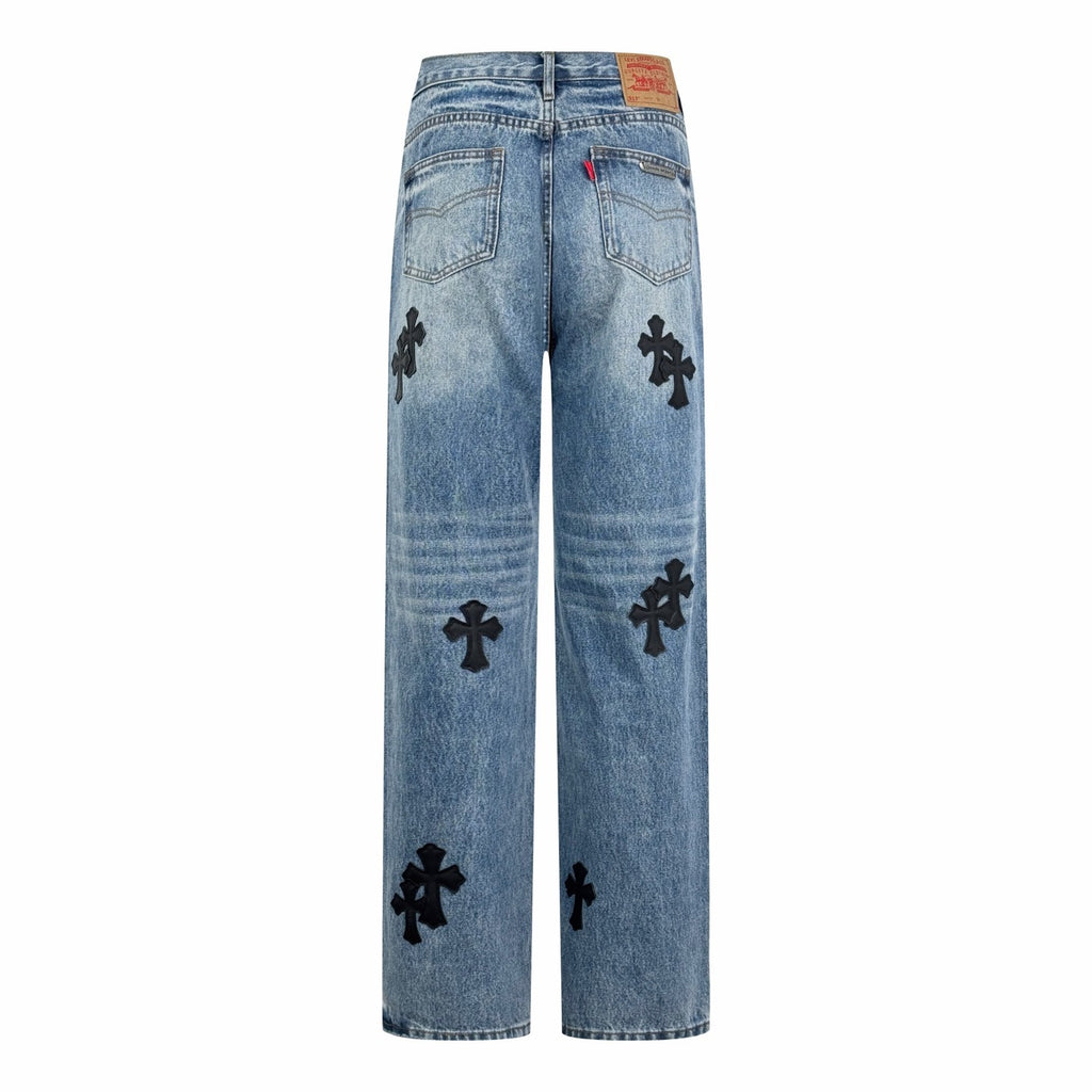 Chrome Hearts Cross Logo Jeans #336107