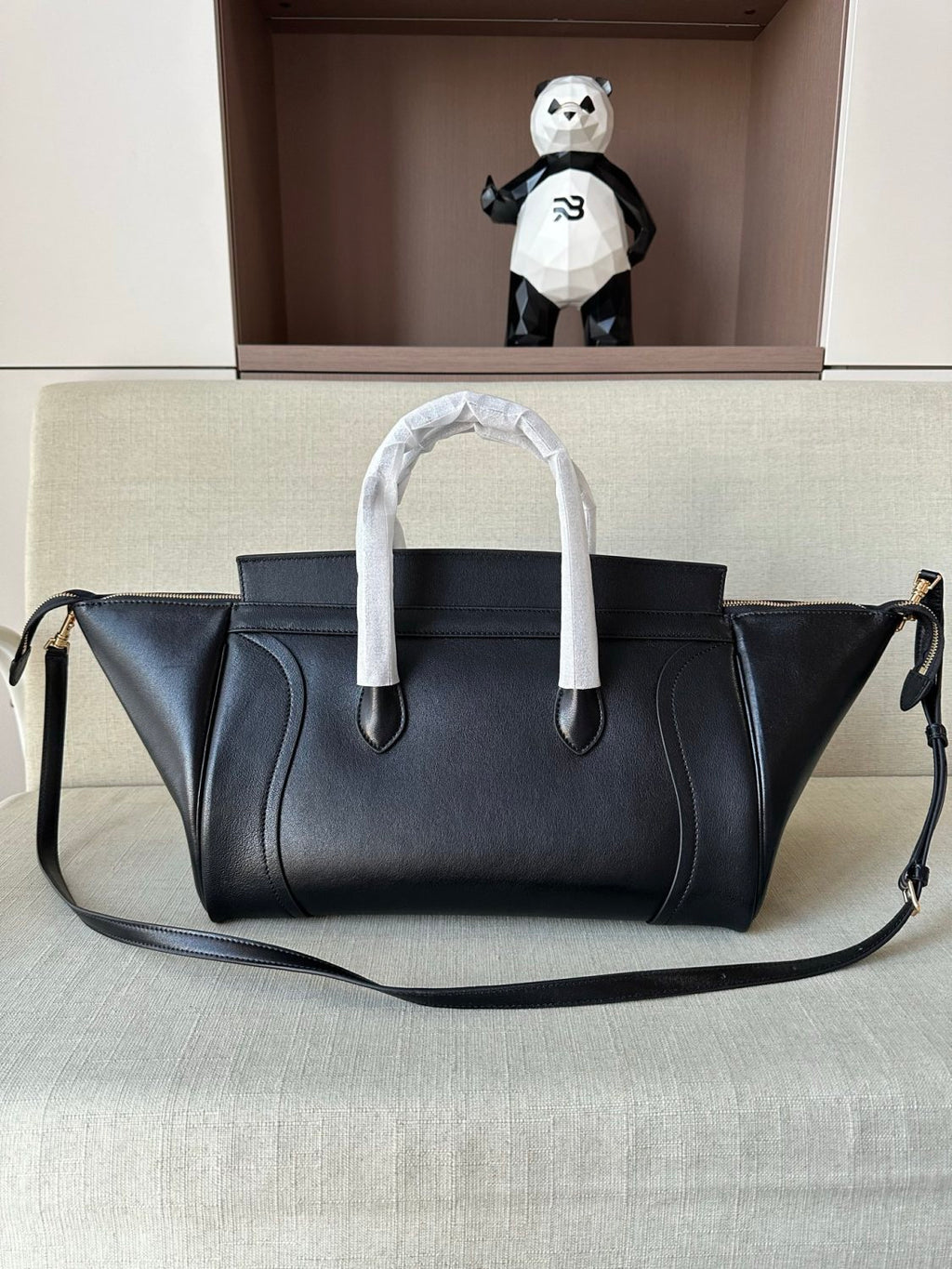 Celine Medium Smiling New Luggage in Supple Shiny Lambskin #334037