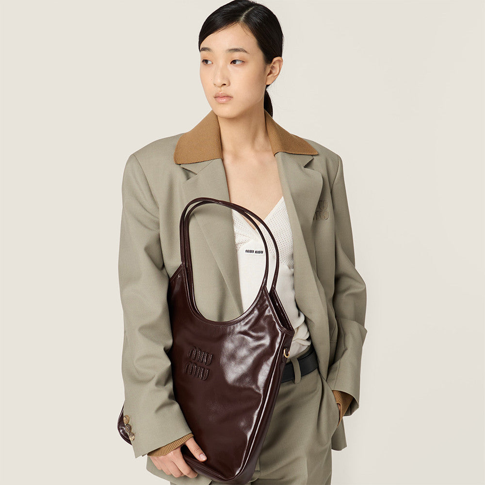 MiuMiu Black Ivy Leather Bag #336426