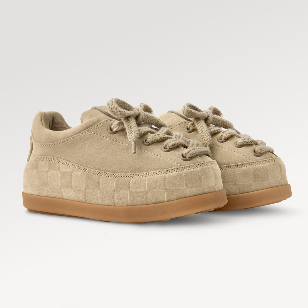 Louis Vuitton Lv Yeti Lace-up Shoes For Men And Women Autumn/winter Printed Patchwork Round-toe Chunky Suede Warm Boots Couples' Shoes #81455