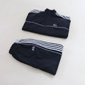 Balenciaga Men's And Women's Spring/Fall Fashion Casual Solid Color Striped Zipper Stand Up Collar Sports Embroidered Long Sleeve Loose Jacket #78257