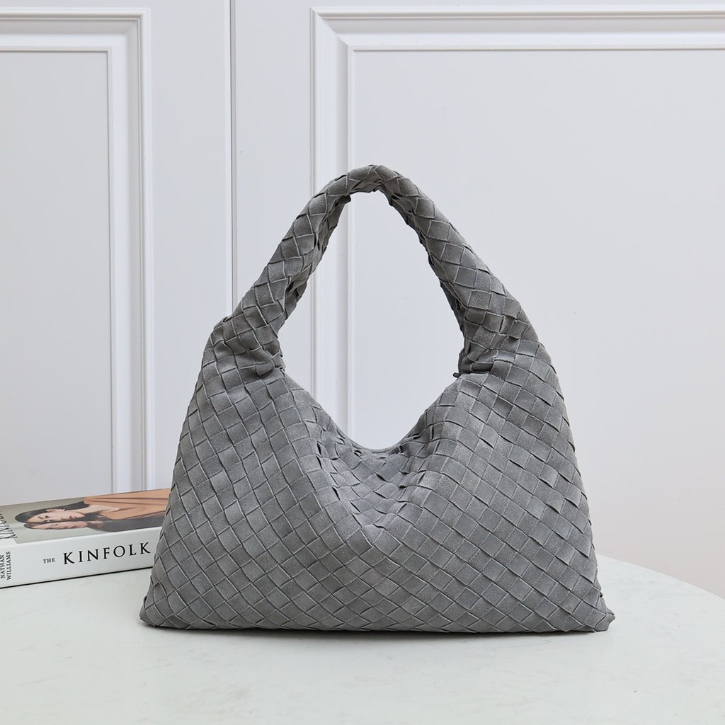 Bottega Veneta Small Multicolour Collection Intrecciato Braided Shoulder Bags Suede Glossy Genuine Leather 100% Genuine Leather Fashion Temperament Elegant Exquisite Bag 763966v3iv13268 #81128