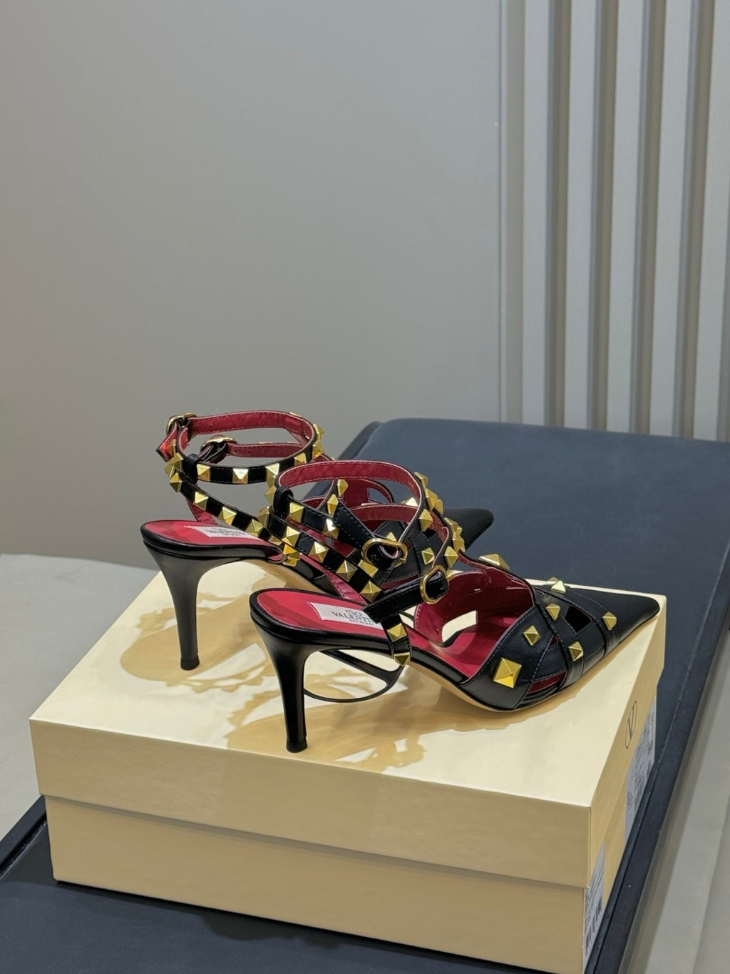Valentino Studdy Kidskin Pumps 100mm for Woman #336910