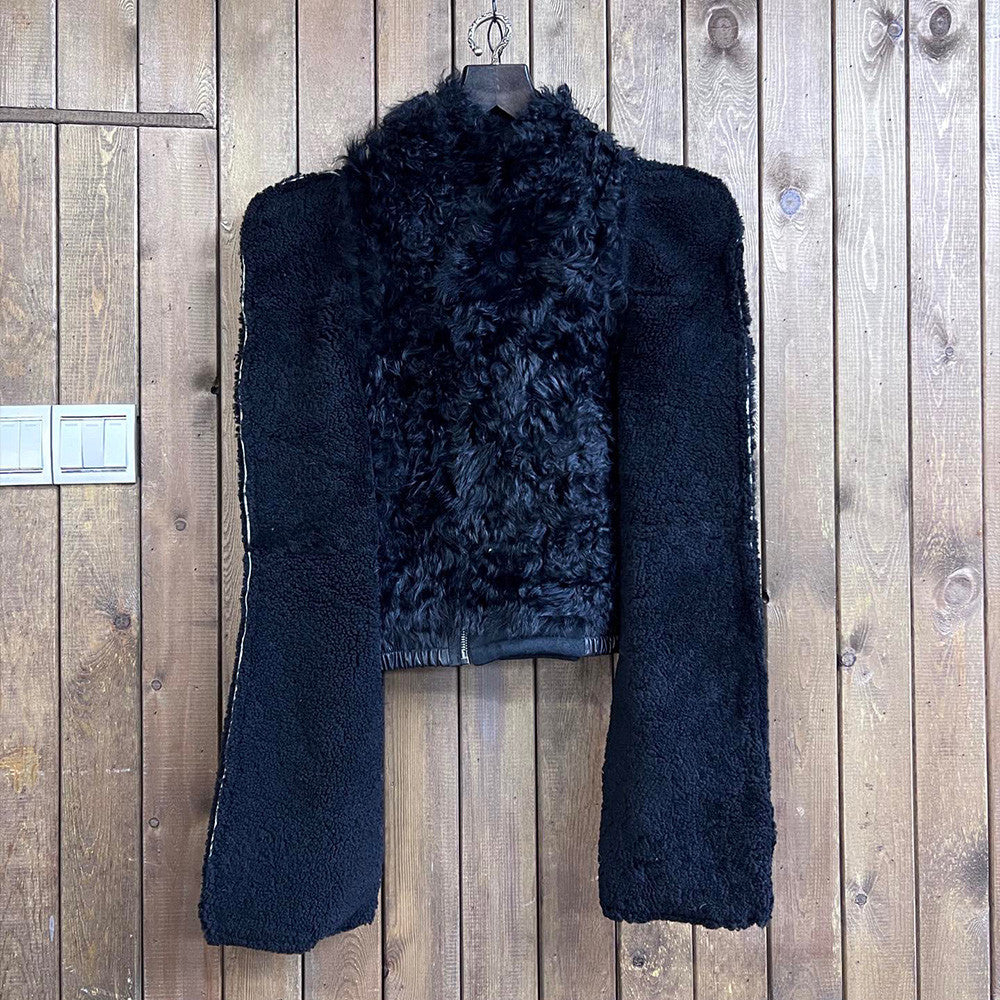 Rick Owens Fur Long Sleeve Jacket Ngvp #6659