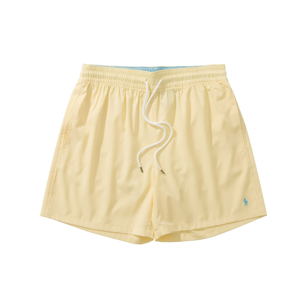 Ralph Lauren Men's Summer Solid Color Embroidered Logo Drawstring Sports Shorts #77823