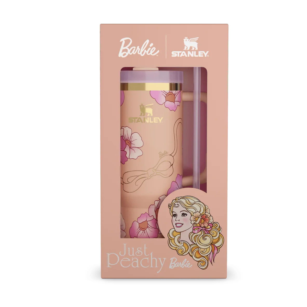 The Barbie™ x Stanley '80s Peaches 'N Cream Quencher | 40 OZ