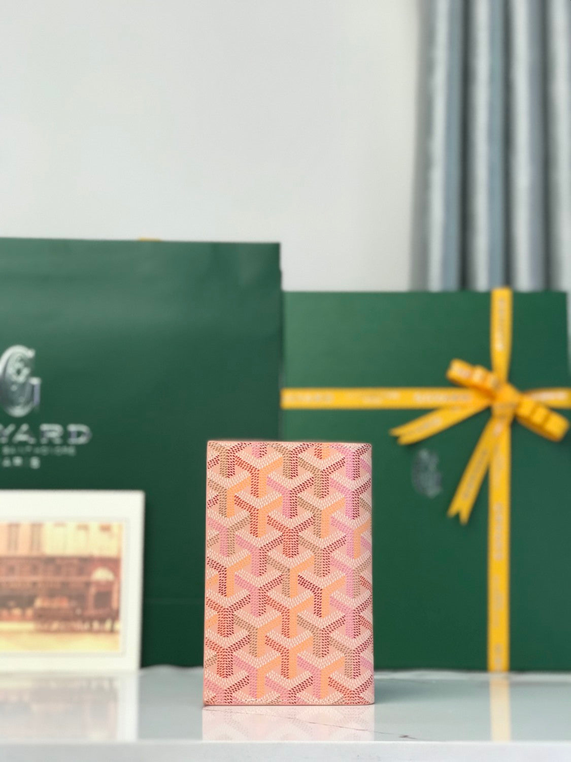 Goyard 2026 Limited Edition GRENELLE Passport-Sized Four-Season Colorful GOYARDINE Canvas Card Holder Bag Bags #196796