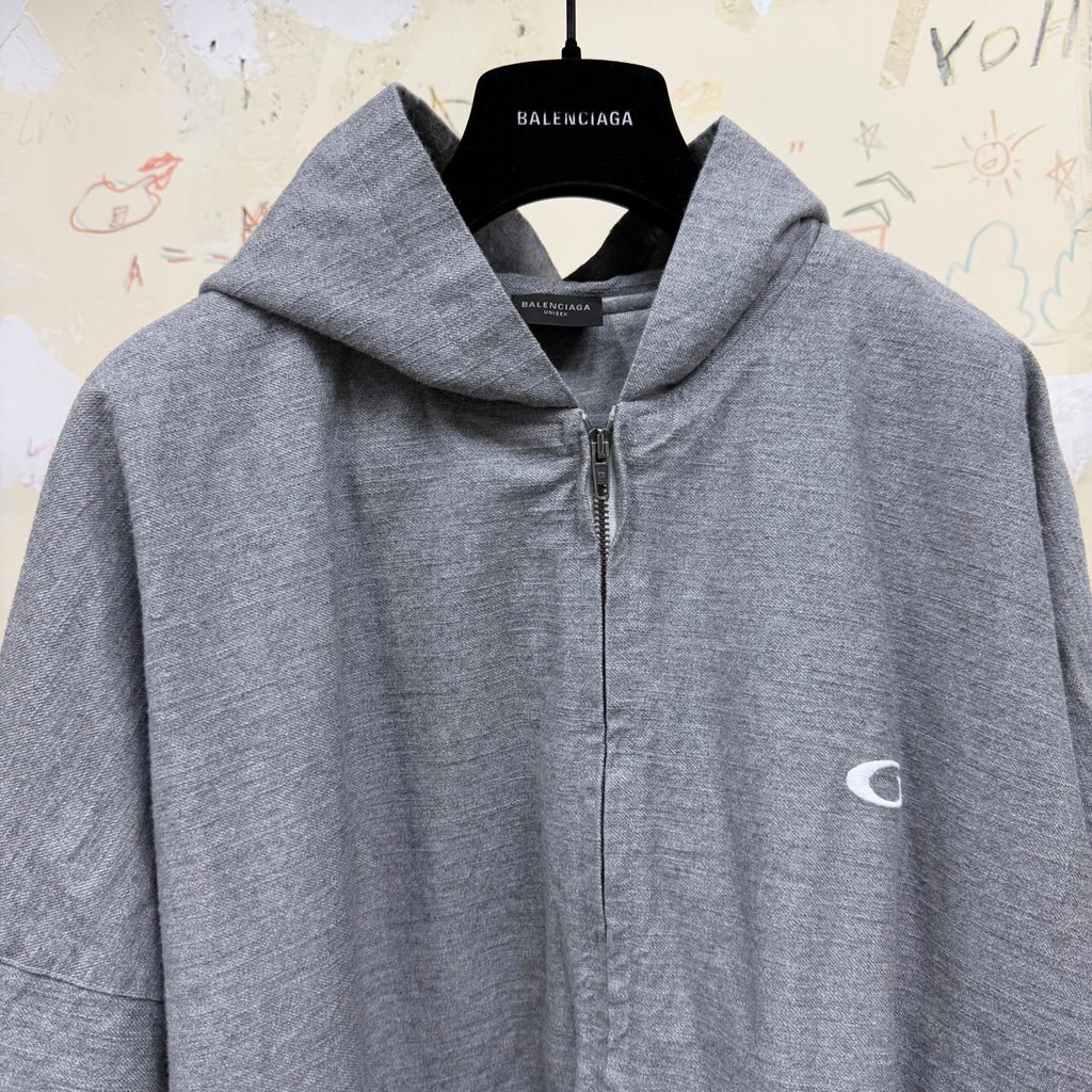 Balenciaga Top-quality Version Men's Trompe L Œil Hoodie Pants in Heather Grey#335727